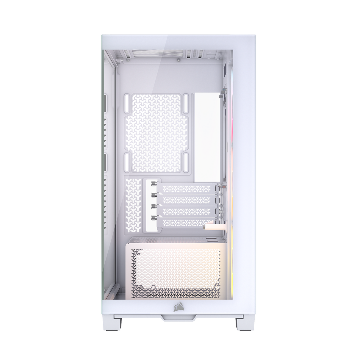 Corsair 2800X RS-R ARGB Micro-ATX PC Case – White-1