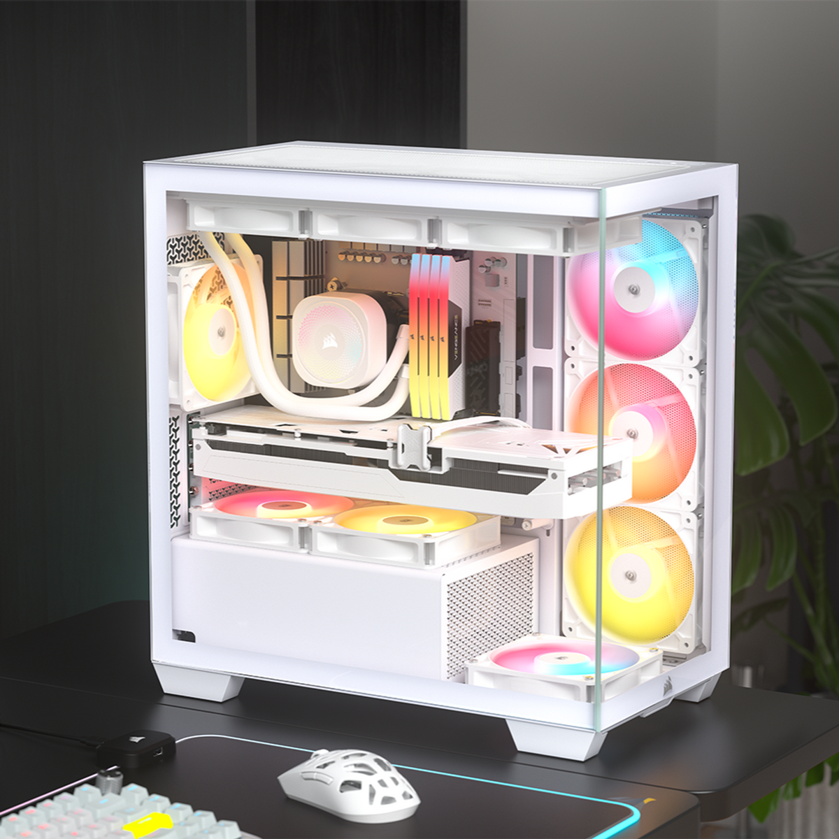 Corsair 2800X RS-R ARGB Micro-ATX PC Case – White-5