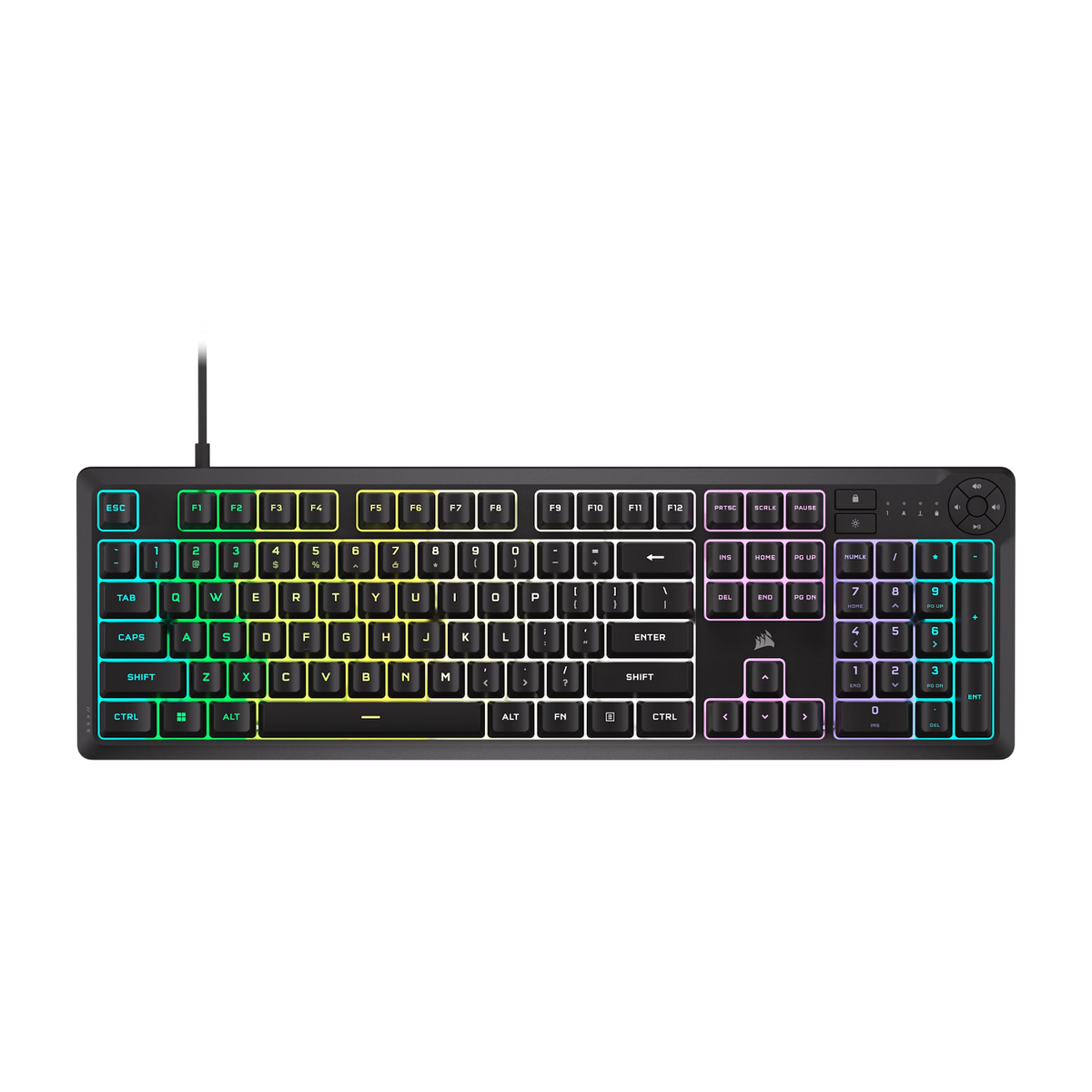 Corsair K55 CORE RGB Gaming Keyboard - Black-0