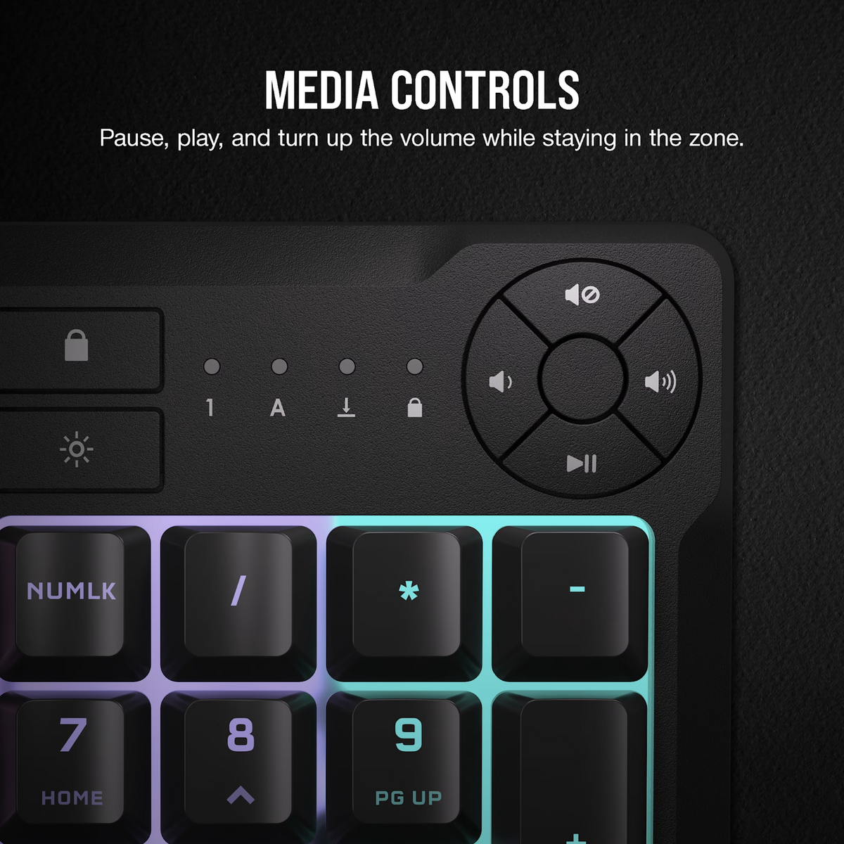 Corsair K55 CORE RGB Gaming Keyboard - Black-2