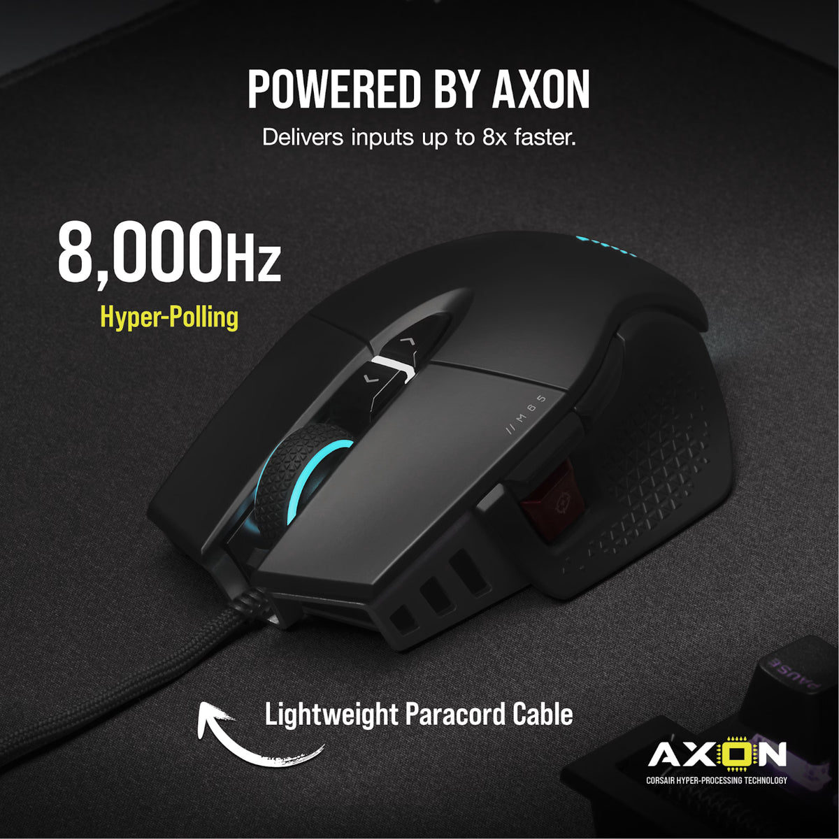Corsair M65 RGB ULTRA Tunable FPS 26000 DPI Gaming Mouse - Black-3
