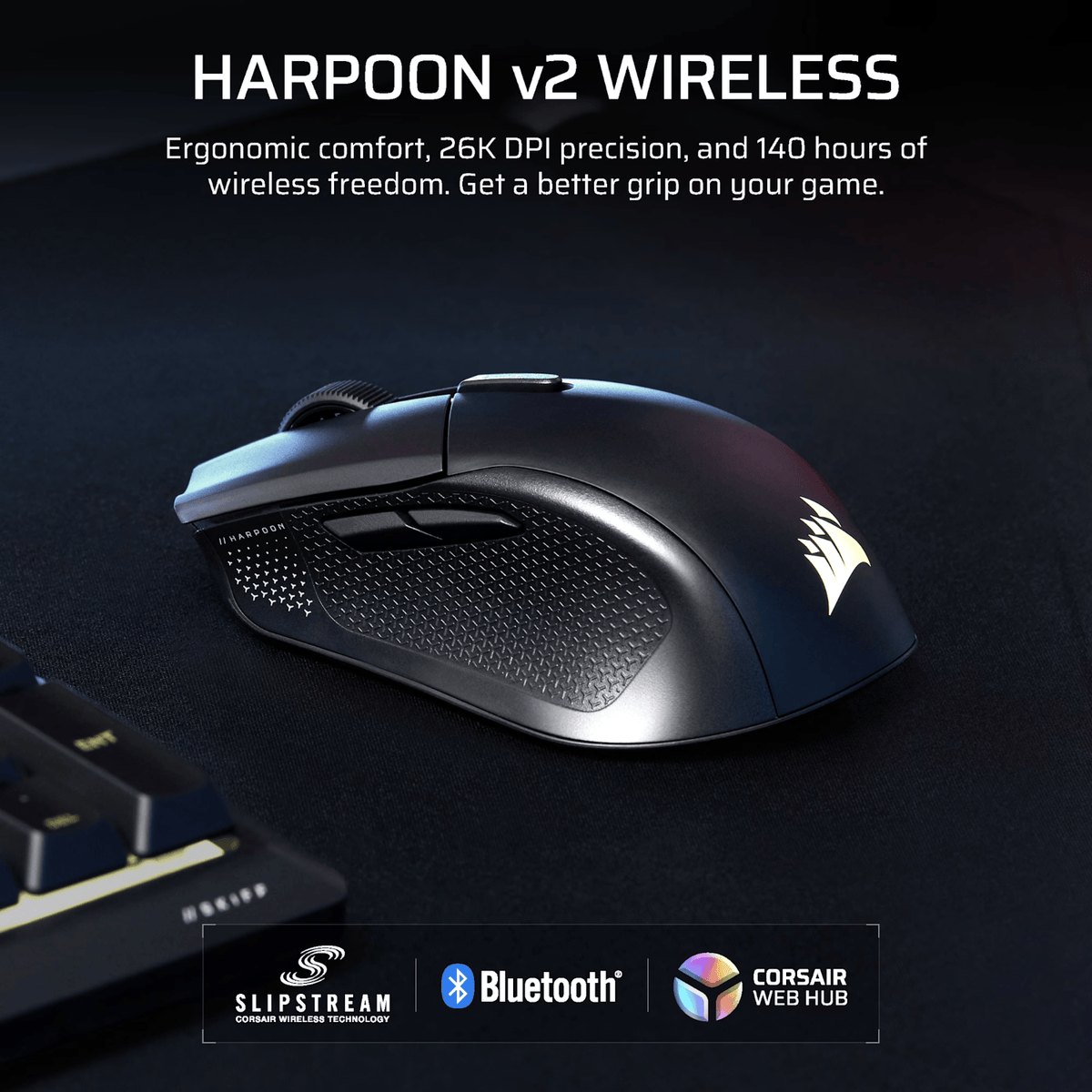 Corsair HARPOON v2 26000 DPI Wireless Gaming Mouse-1