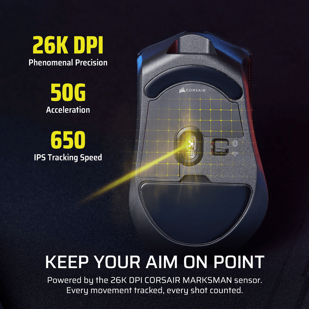Corsair HARPOON v2 26000 DPI Wireless Gaming Mouse-3