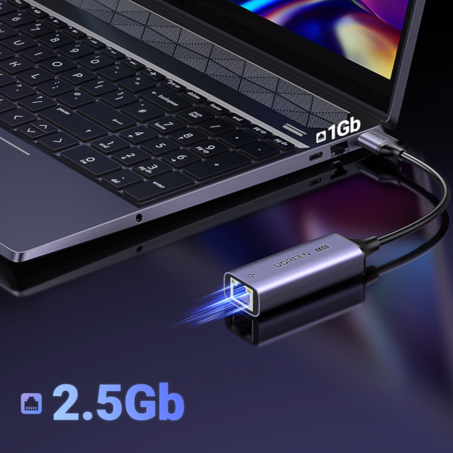 UGREEN USB-A 3.2 Gen 1 to 2.5G Ethernet Adapter-2