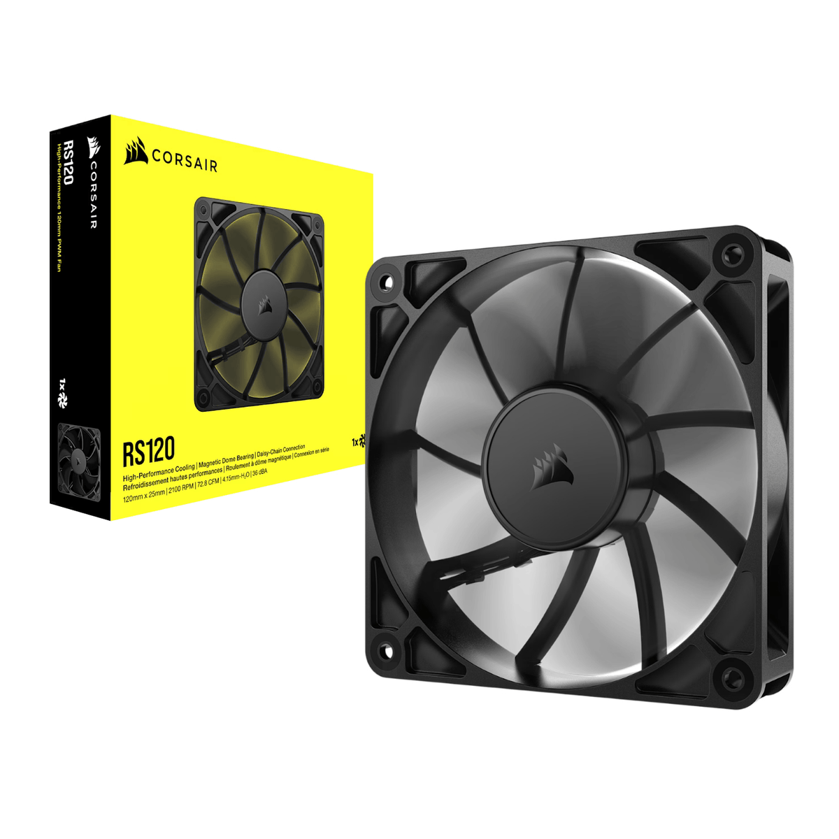 Corsair RS120 120mm PWM Fan - Black-4
