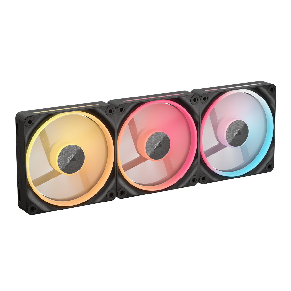 Corsair iCUE LINK LX120-R RGB 120mm PWM Reverse Fans Starter Kit 3-Pack-1
