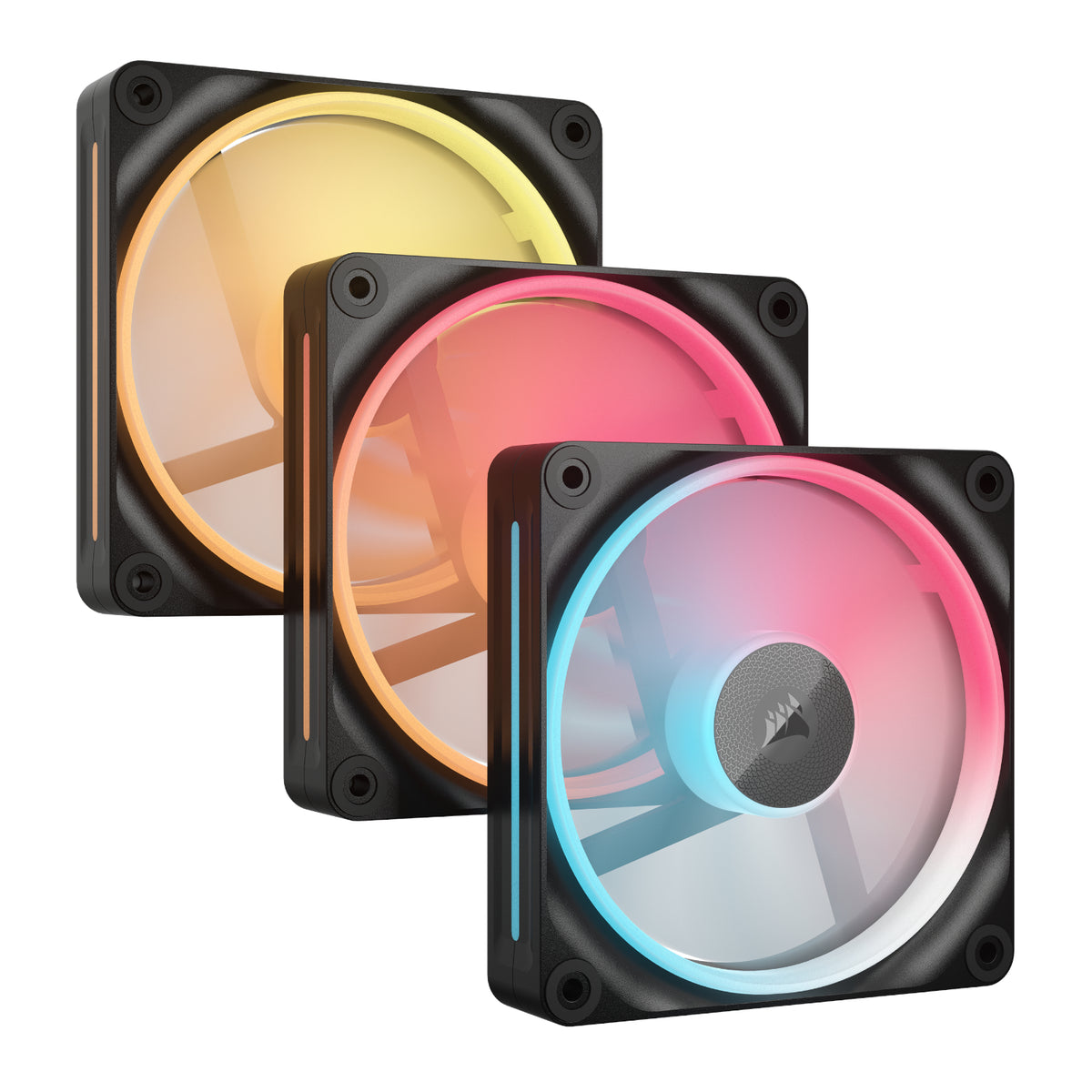Corsair iCUE LINK LX120-R RGB 120mm PWM Reverse Fans Starter Kit 3-Pack-2