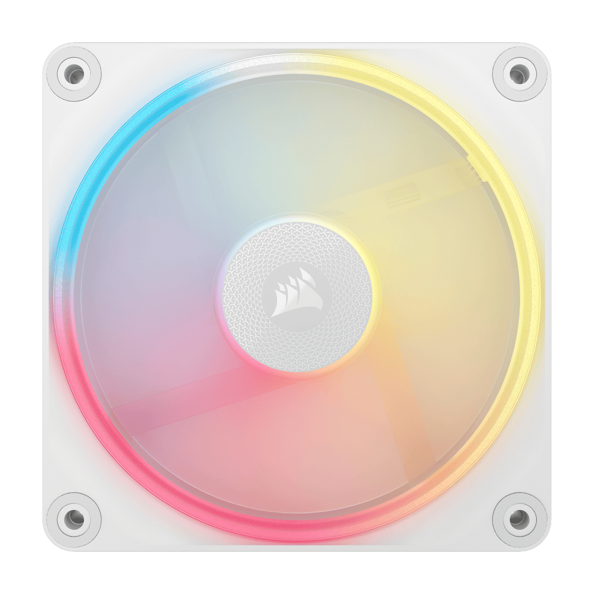 Corsair iCUE LINK LX120-R RGB 120mm PWM Reverse Fan Expansion – White-1