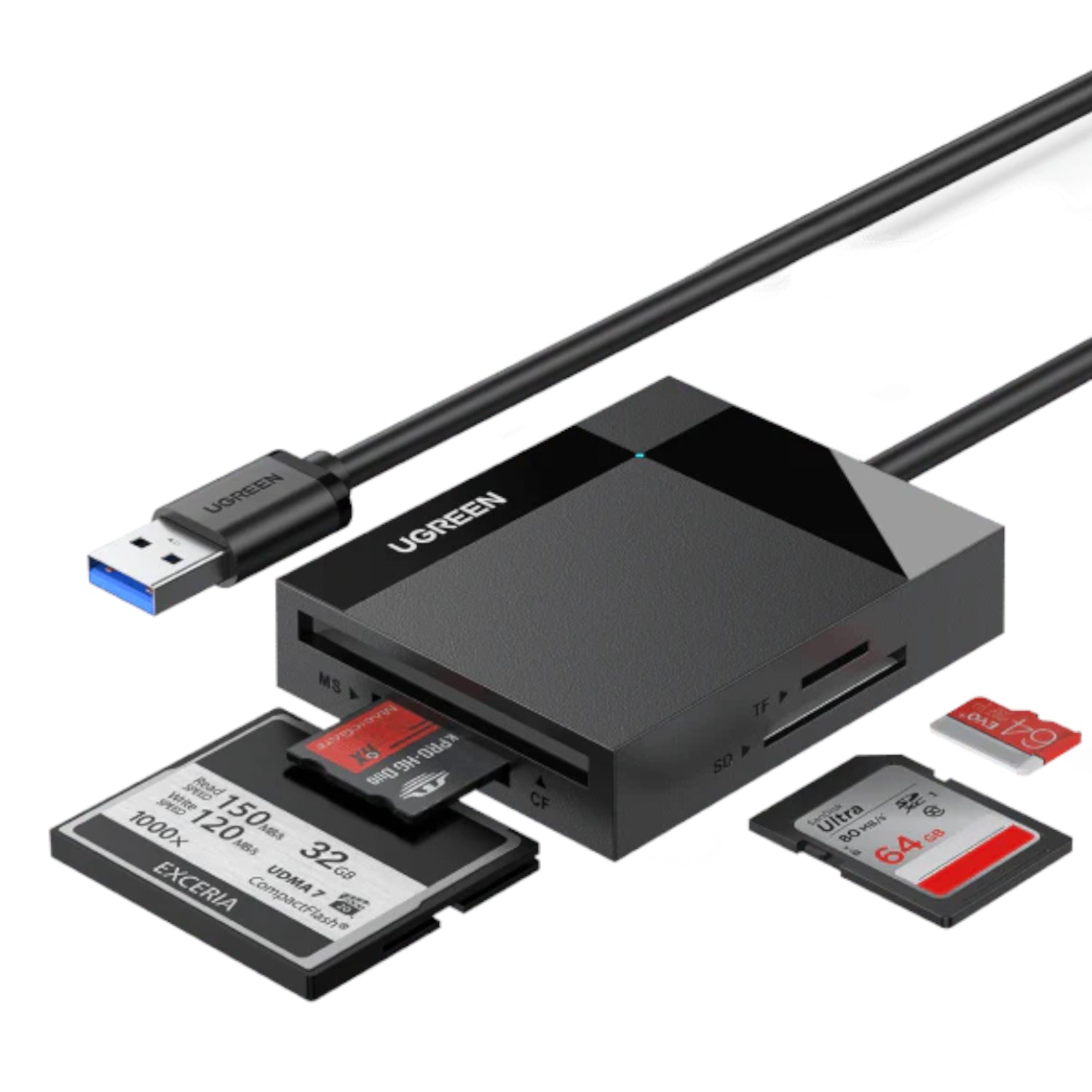 UGREEN 4-in-1 USB 3.0 Card Reader-1