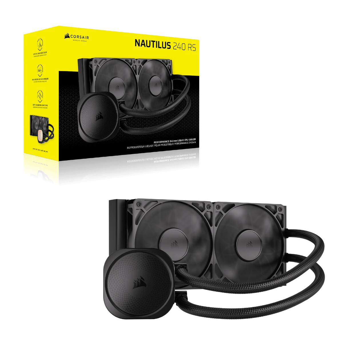 Corsair NAUTILUS 240 RS Liquid CPU Cooler - Black-5