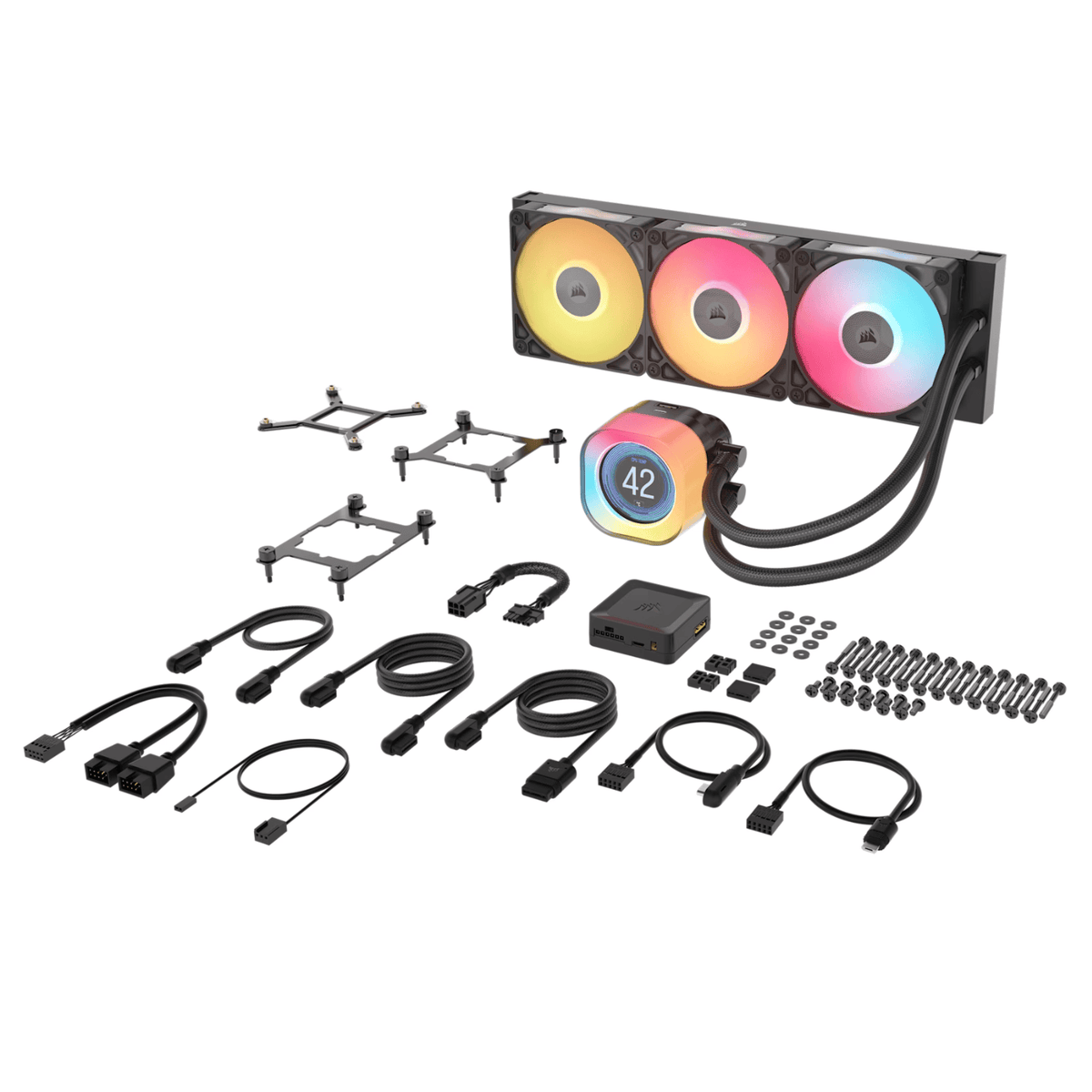 Corsair iCUE LINK TITAN 360 RX LCD Liquid CPU Cooler - Black-3