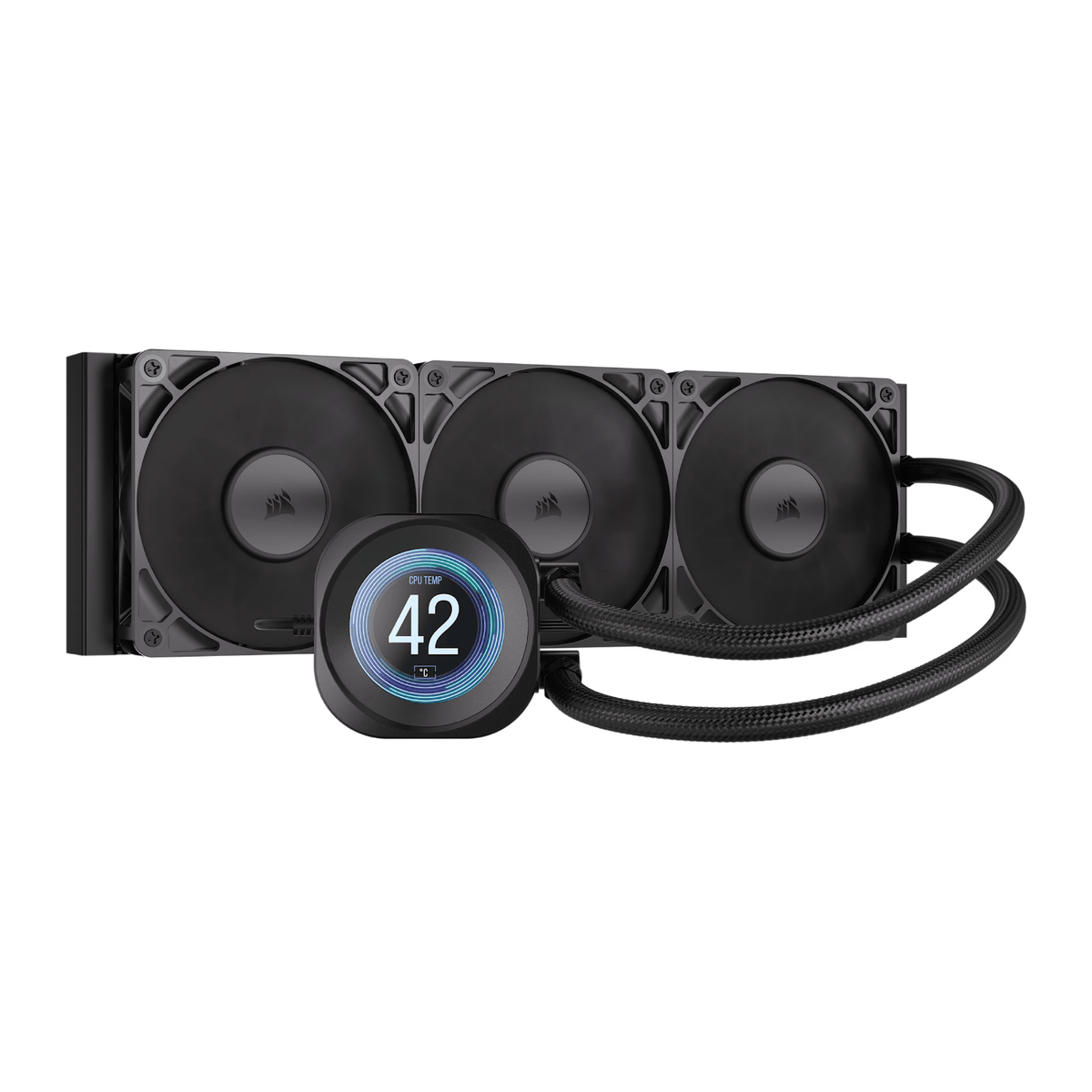 Corsair NAUTILUS 360 RS LCD Liquid CPU Cooler - Black-0