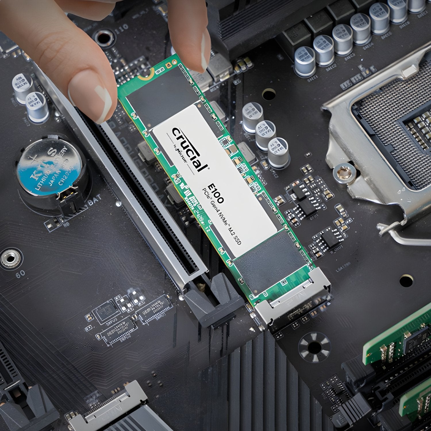 Crucial E100 1TB PCIe Gen4 2280 NVMe M.2 SSD - Tray version-3