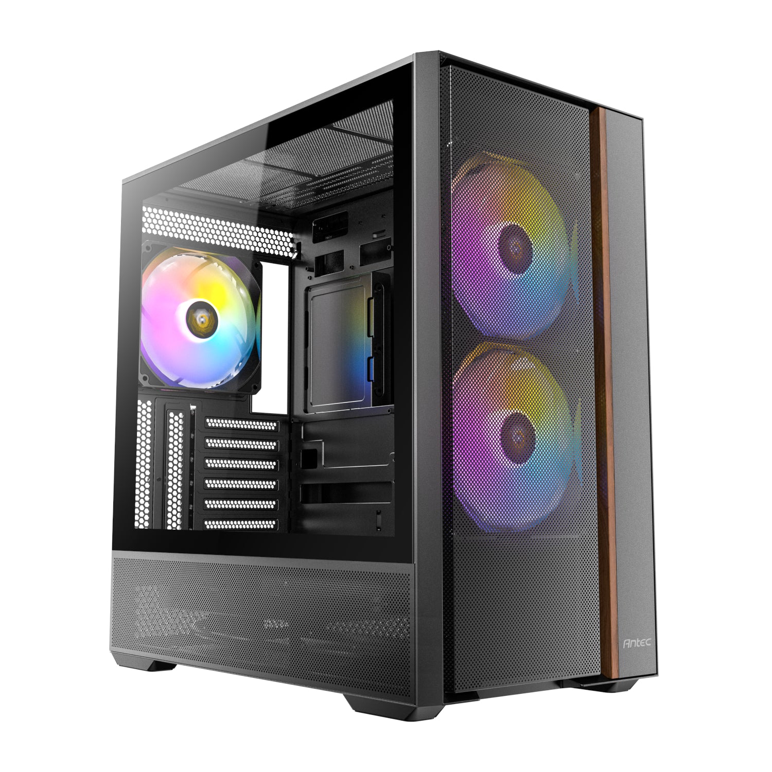 Antec FLUX Rear ARGB ATX Mid Tower Gaming Chassis - Black-0