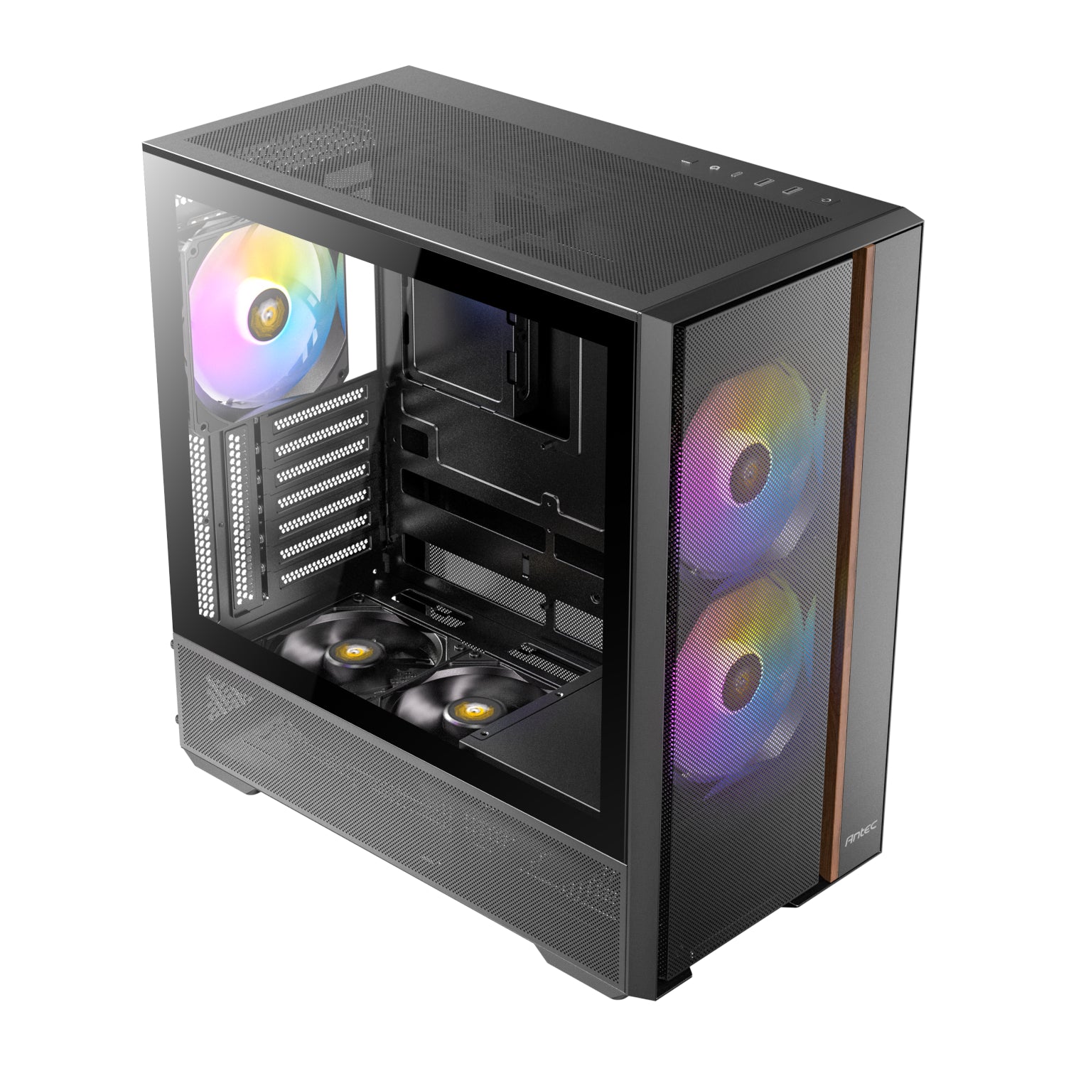 Antec FLUX Rear ARGB ATX Mid Tower Gaming Chassis - Black-3