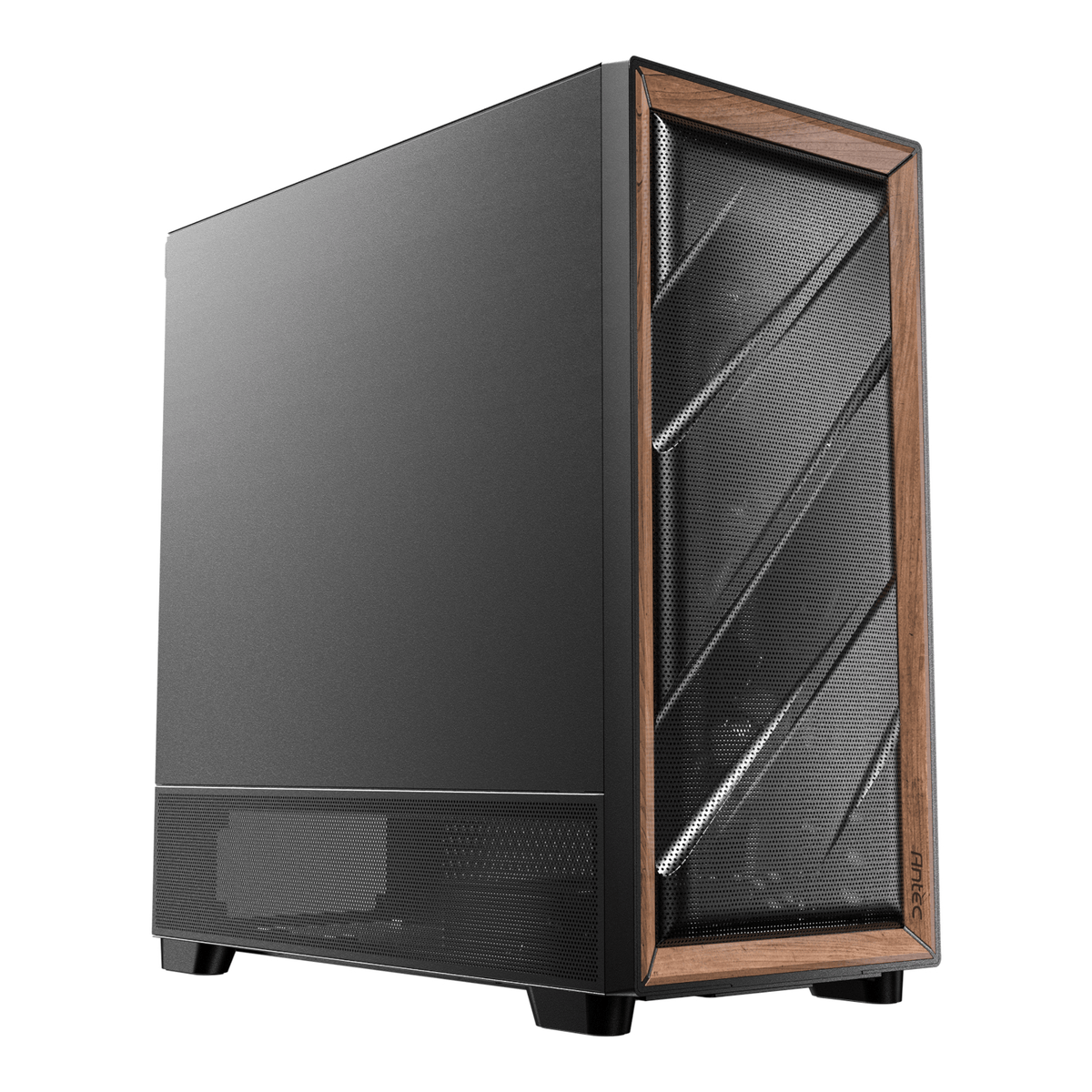 Antec FLUX SE E-ATX | ATX | Micro-ATX | ITX Mid-Tower Gaming Chassis Wood Front Panel- Black-0
