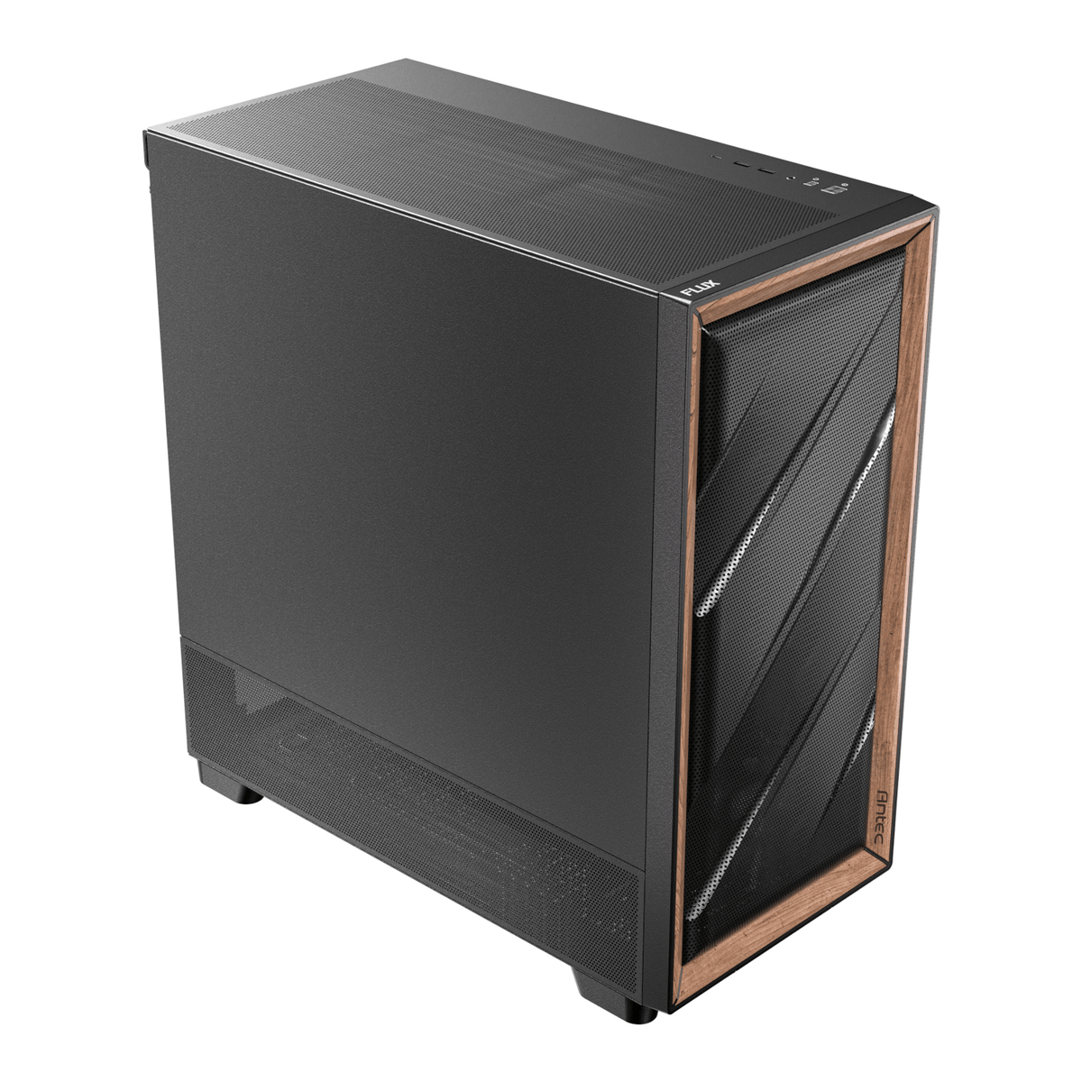 Antec FLUX SE E-ATX | ATX | Micro-ATX | ITX Mid-Tower Gaming Chassis Wood Front Panel- Black-3