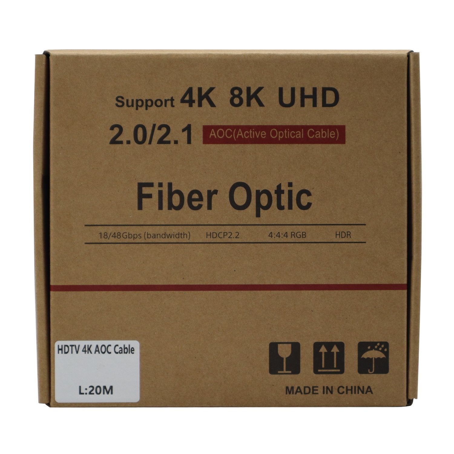 GIZZU 4K Active fibre Optic HDMI Cable 20m-0