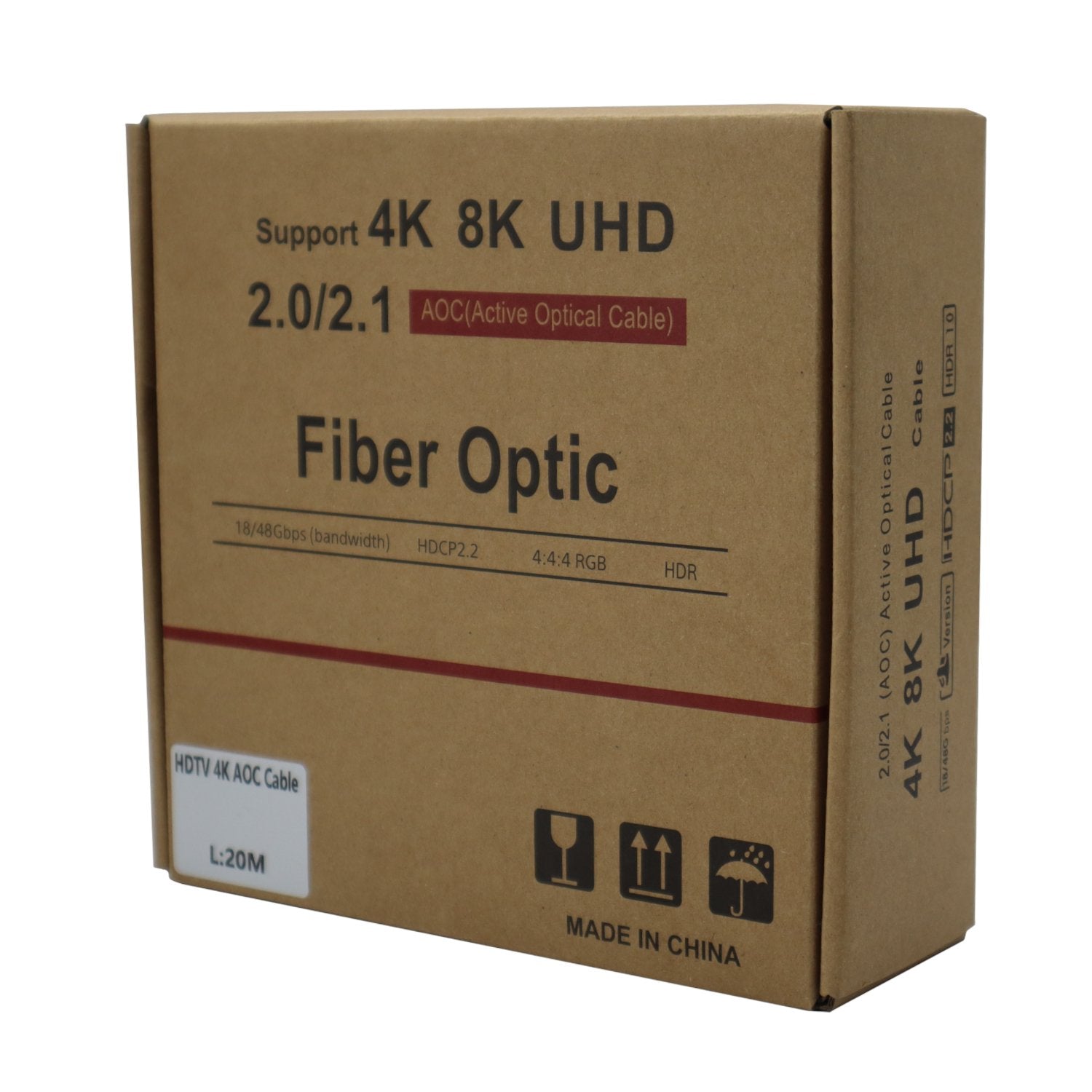 GIZZU 4K Active fibre Optic HDMI Cable 20m-1