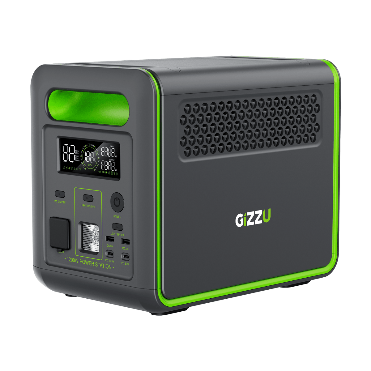 Gizzu HERO MAX 1024WH/1000W UPS Power Station With App-0