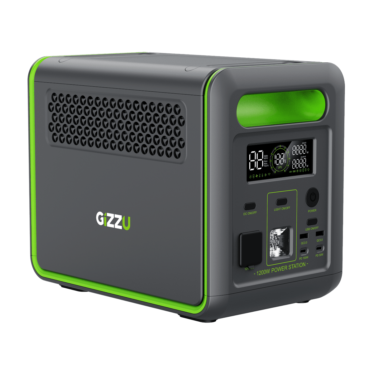 Gizzu HERO MAX 1024WH/1000W UPS Power Station With App-1