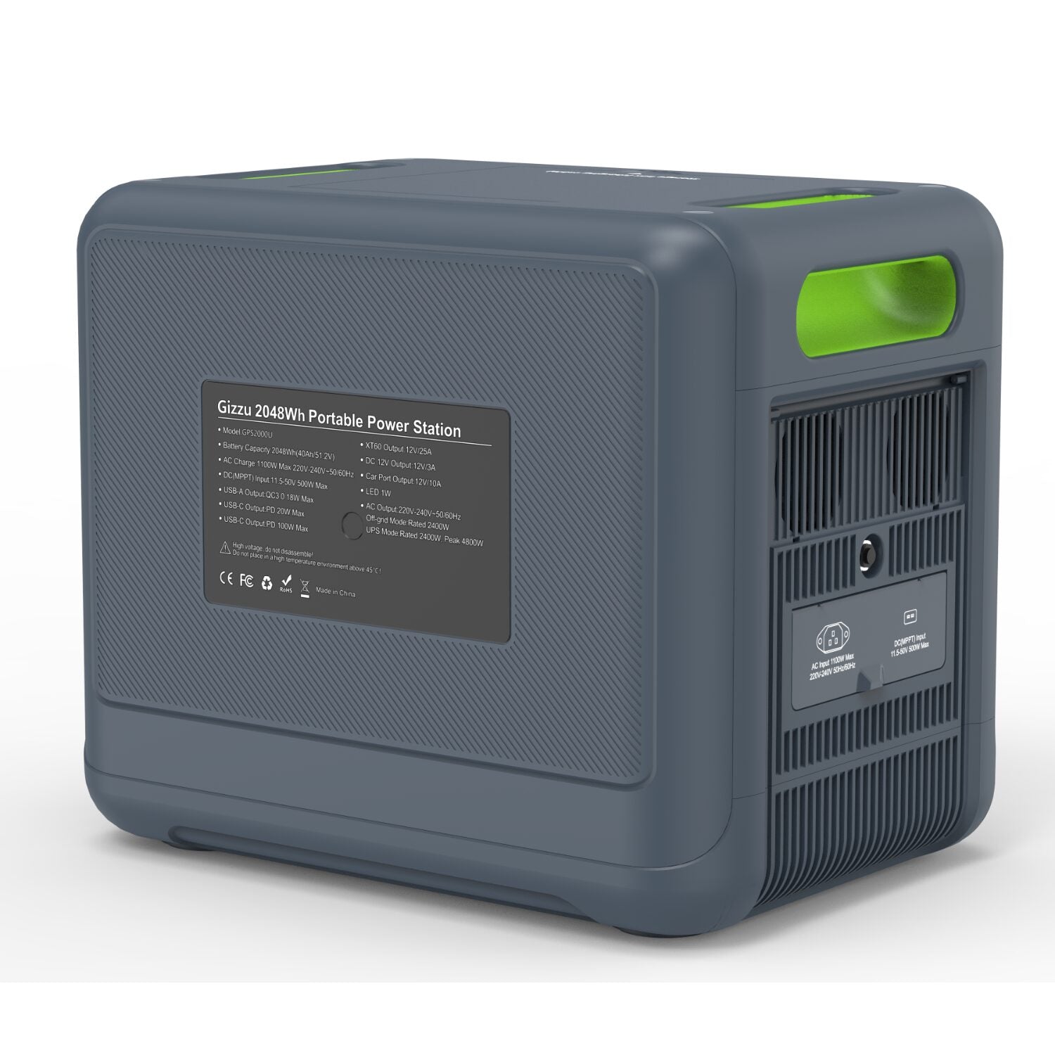 Gizzu Hero Pro 2048Wh/2400W UPS Power Station With App-1