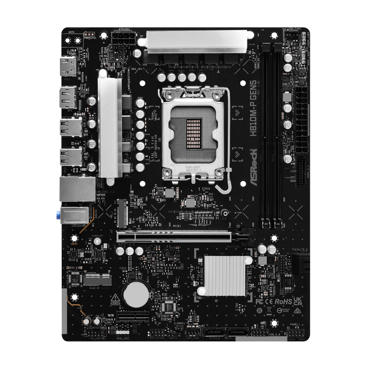 ASROCK H810M-P Gen 5 Intel LGA 1851 M-ATX Motherboard-1
