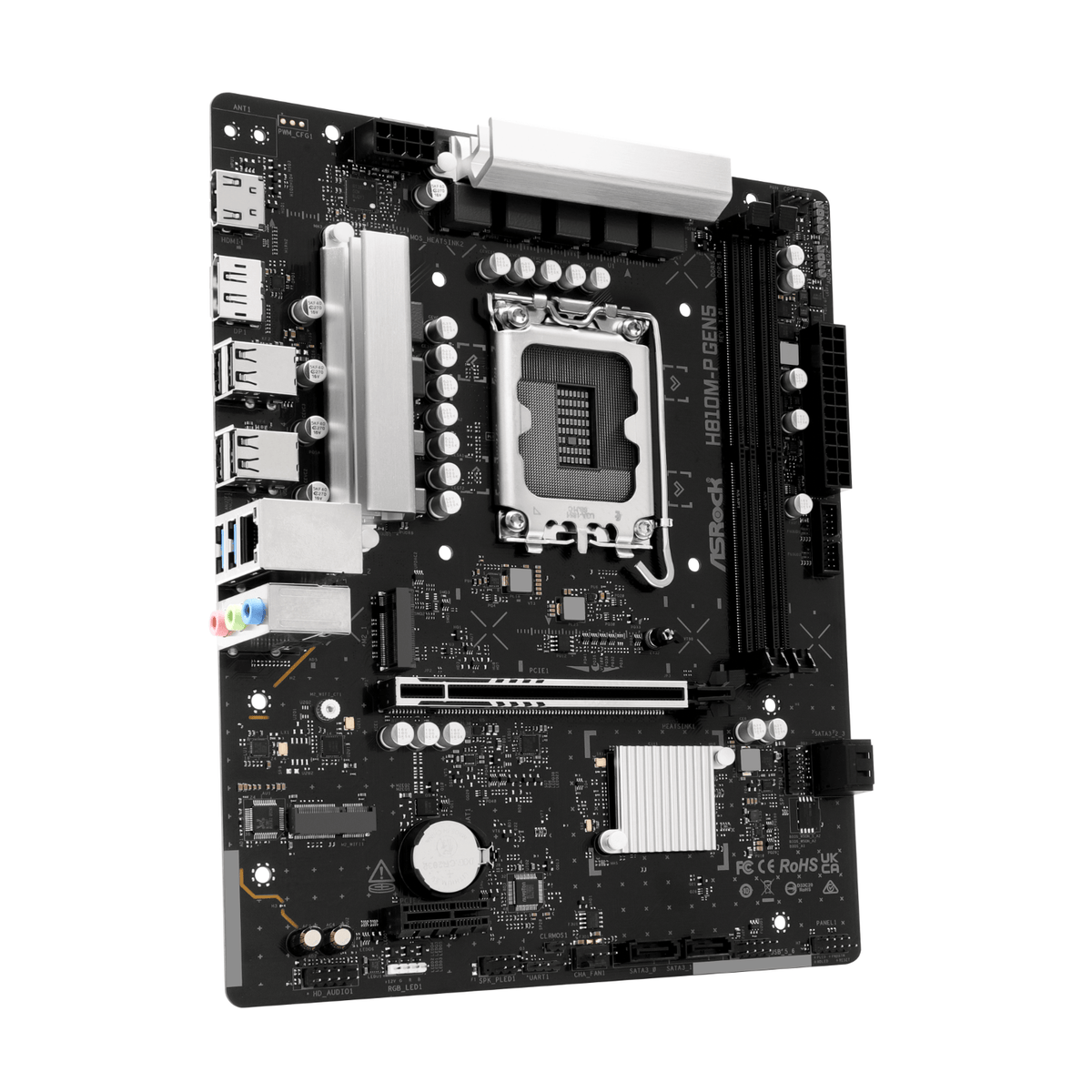 ASROCK H810M-P Gen 5 Intel LGA 1851 M-ATX Motherboard-2