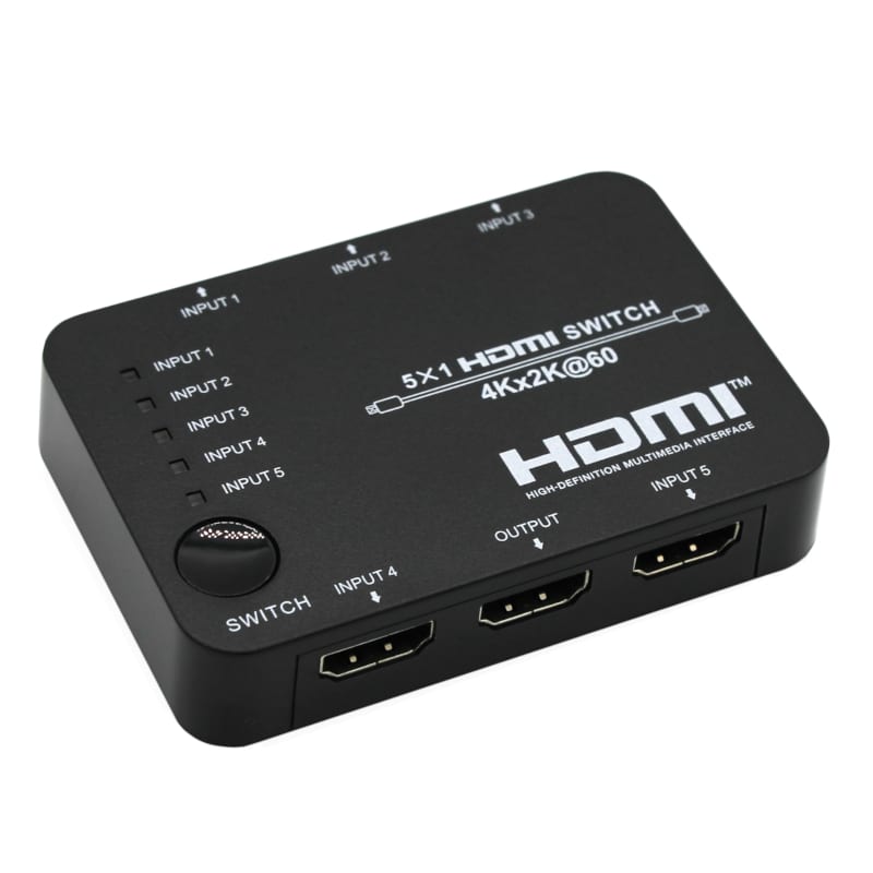 HDCVT SWITCH HDMI 2.0 5-1 (UNBOXED DEAL)