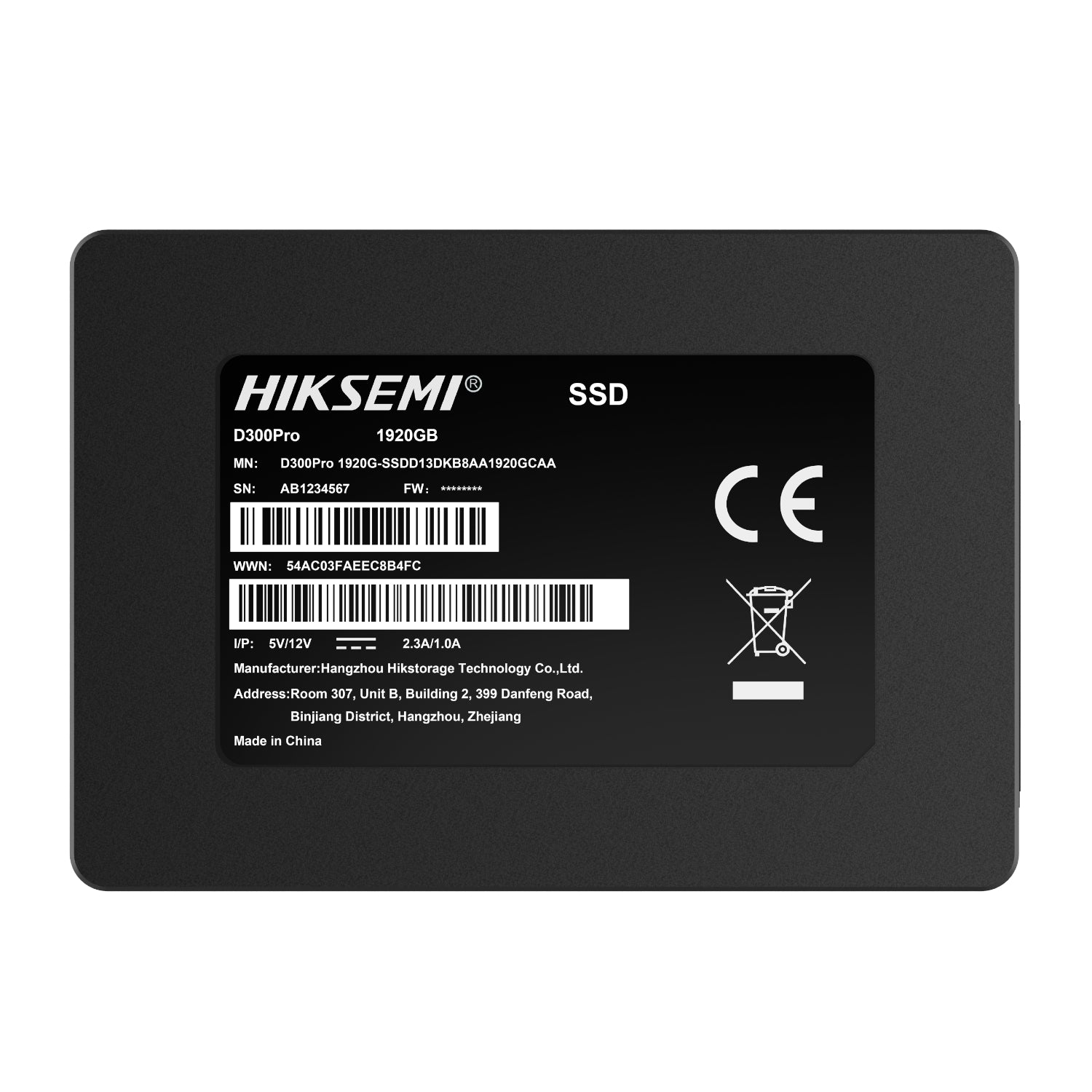 Hiksemi D300 PRO Tantalum Capacitor 1920GB SATA III Enterprise SSD-1