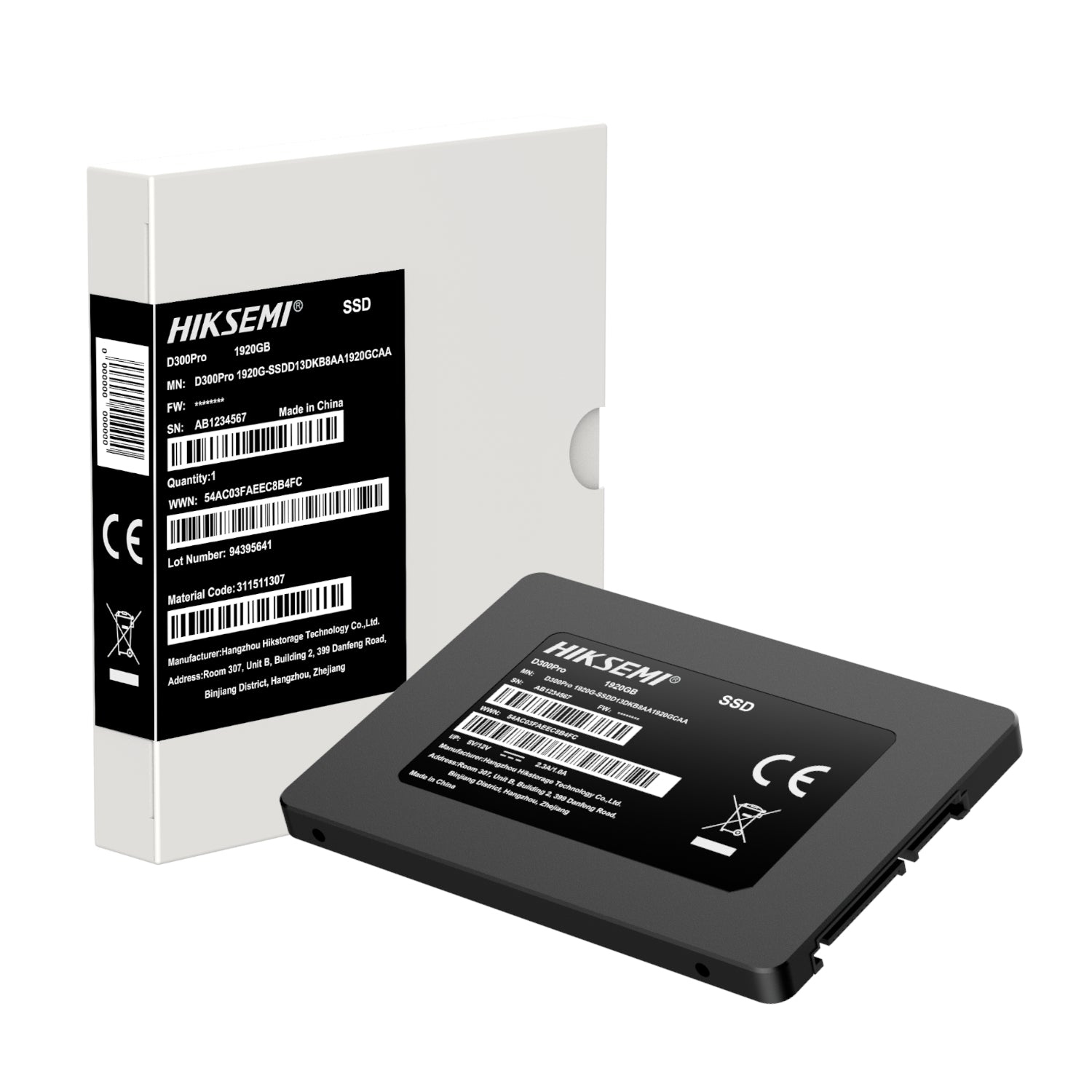 Hiksemi D300 PRO Tantalum Capacitor 1920GB SATA III Enterprise SSD-4