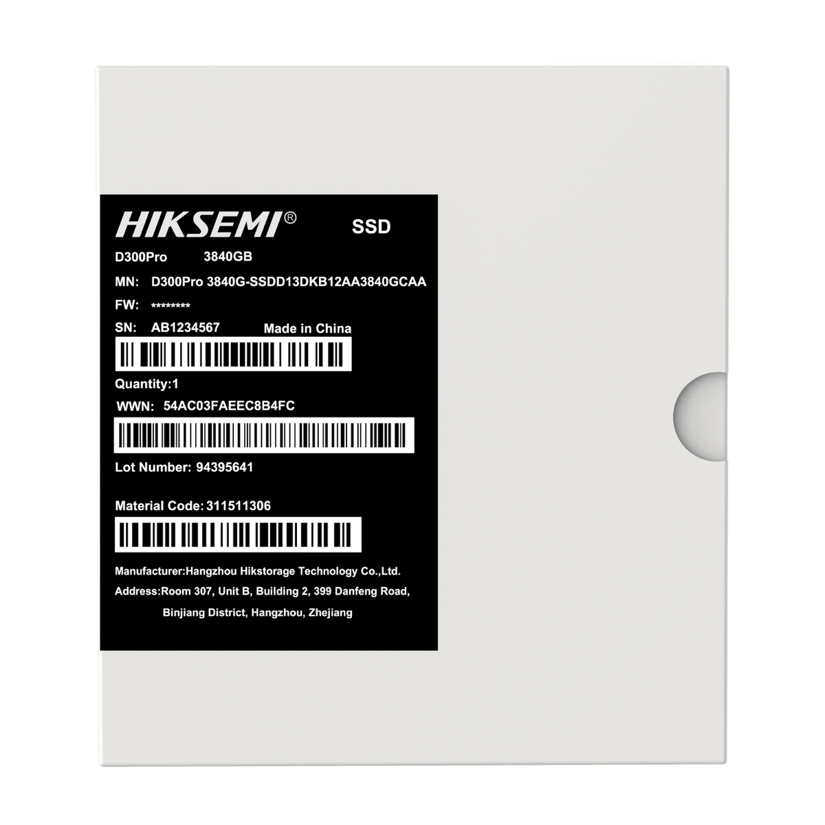 Hiksemi D300 PRO Tantalum Capacitor 3840GB SATA III Enterprise SSD-3