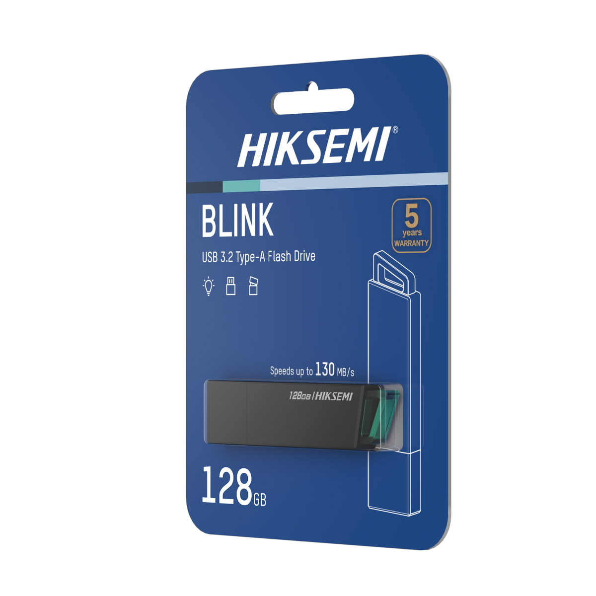 Hiksemi Blink 128GB USB3.2 Flash Drive - Black-5