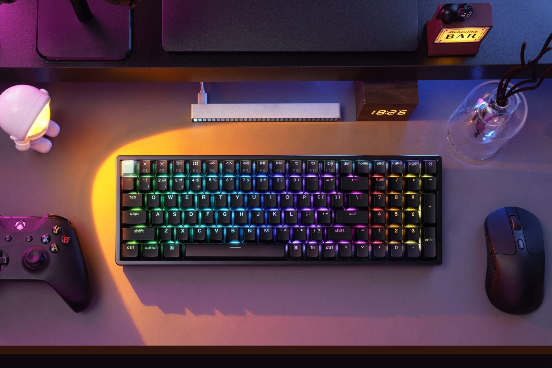 Keychron K4 HE 96% Magnetic Switch Hot-Swap RGB Wireless Keyboard – Black-7