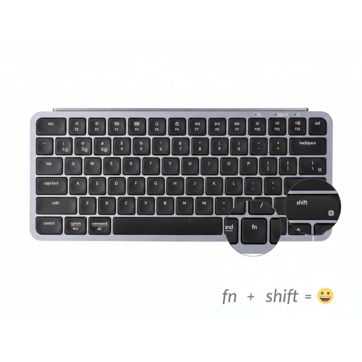 Keychron B1 Pro 75% Layout Wireless Keyboard and Mouse Combo - Space Grey-2