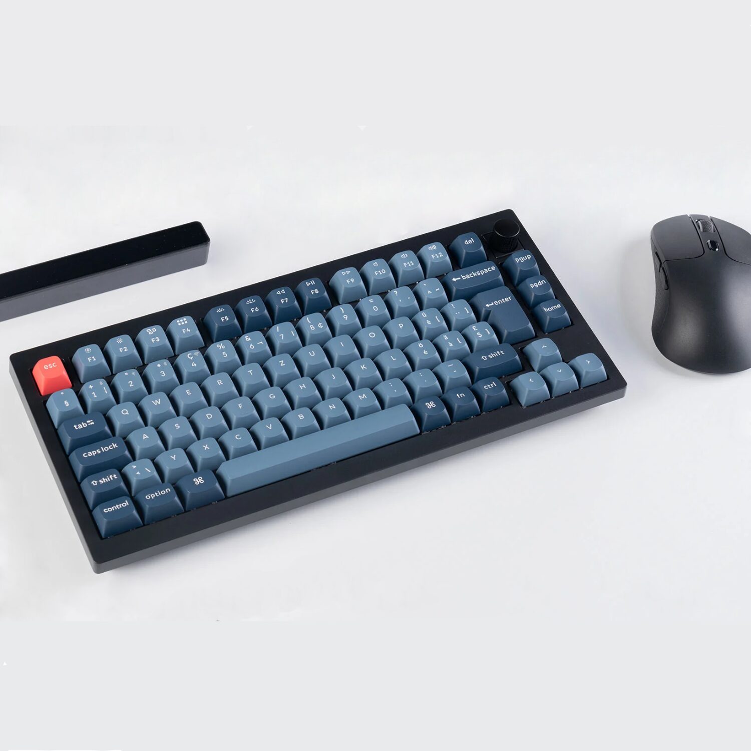 Keychron V1 Max QMK/VIA BAN Wireless Custom Mechanical Keyboard - Black-4