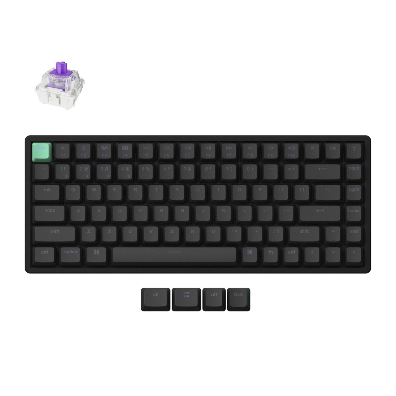 Keychron K2 HE Wireless Standard Magnetic Custom Keyboard | NEBULA Switch-0