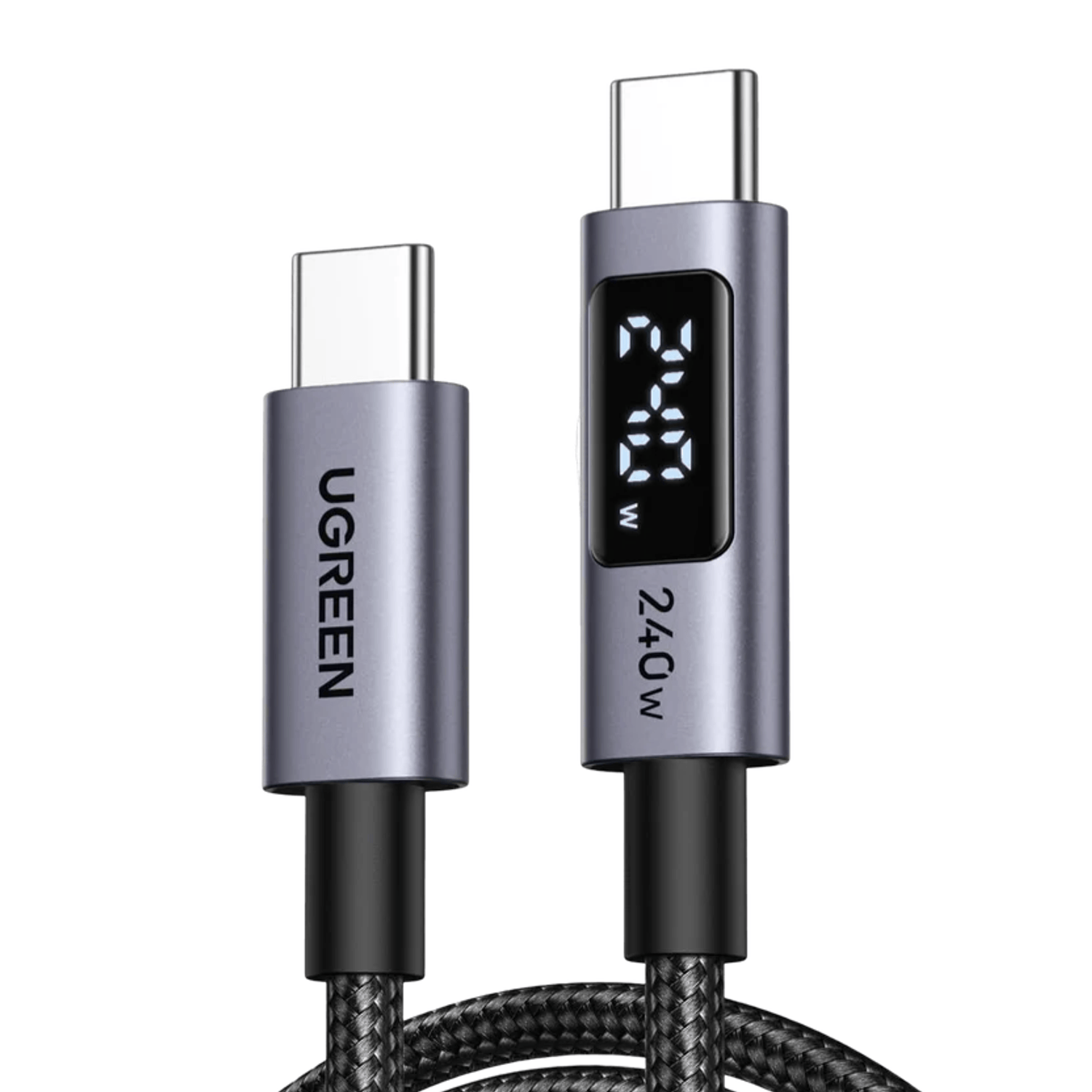 UGREEN 240W USB Type-C Cable with LED Display 1M-0