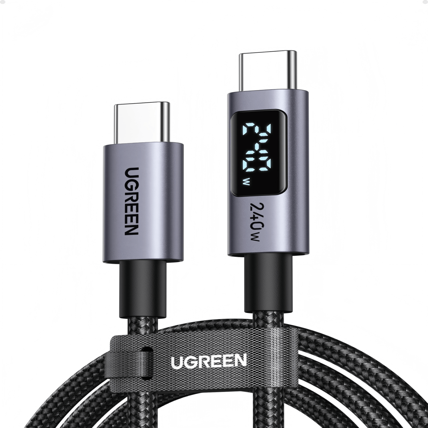 UGREEN 240W USB Type-C Cable with LED Display 1M-3