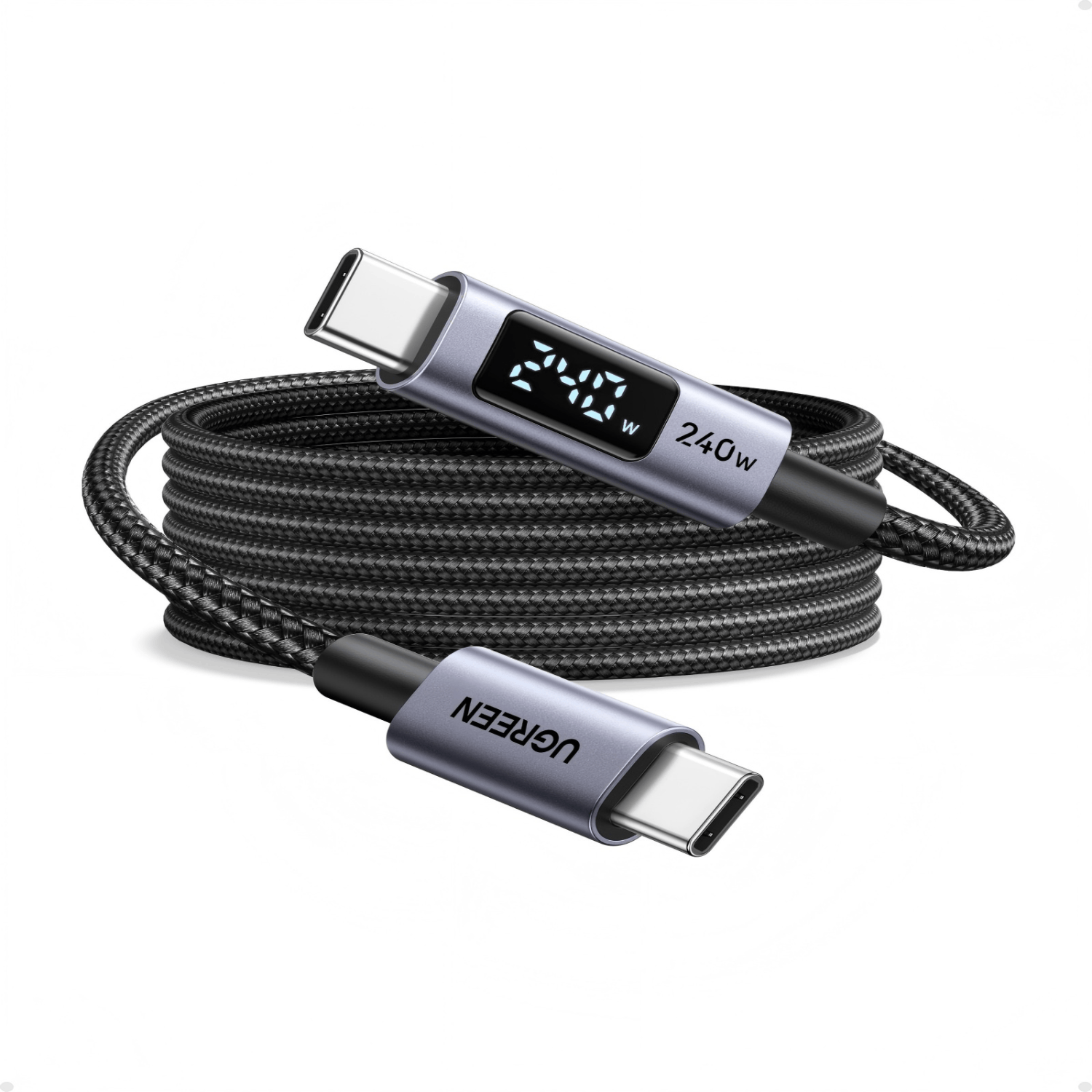UGREEN 240W USB Type-C Cable with LED Display 2M-1