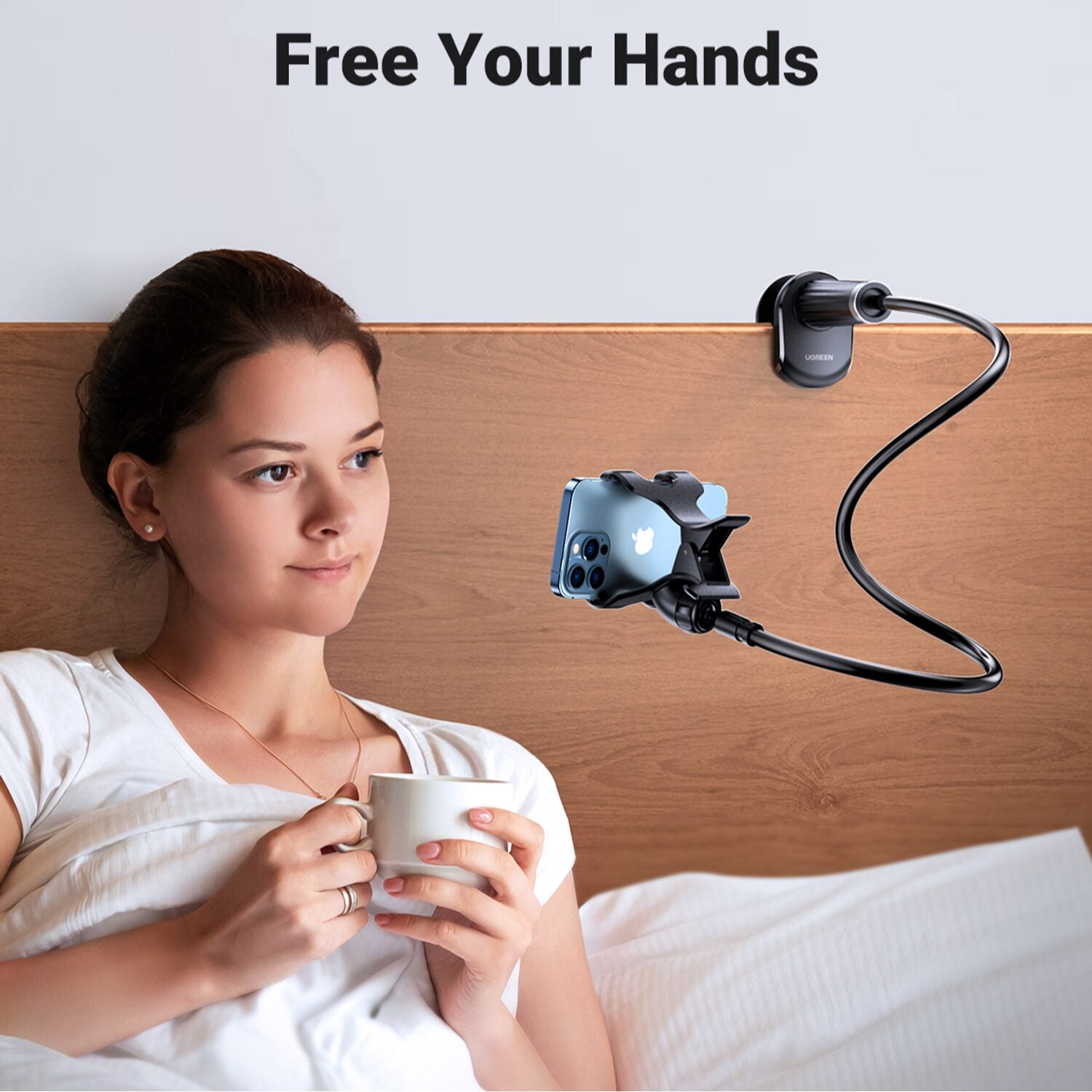 UGREEN Multifunction Gooseneck Phone Stand-3
