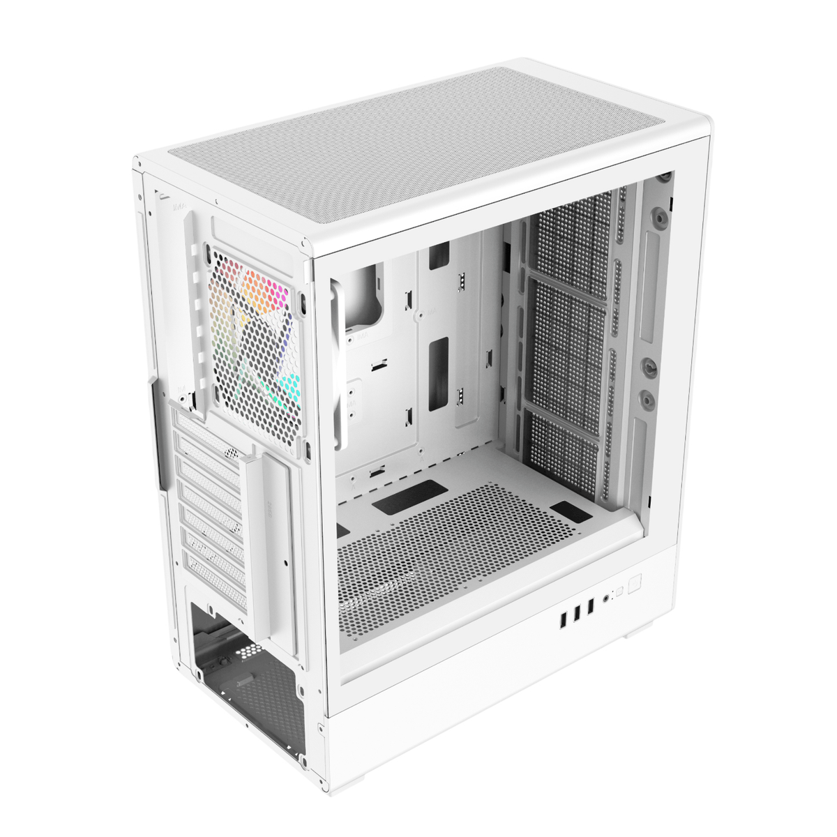 FSP M221 ATX Mid Tower Gaming Chassis - White-4