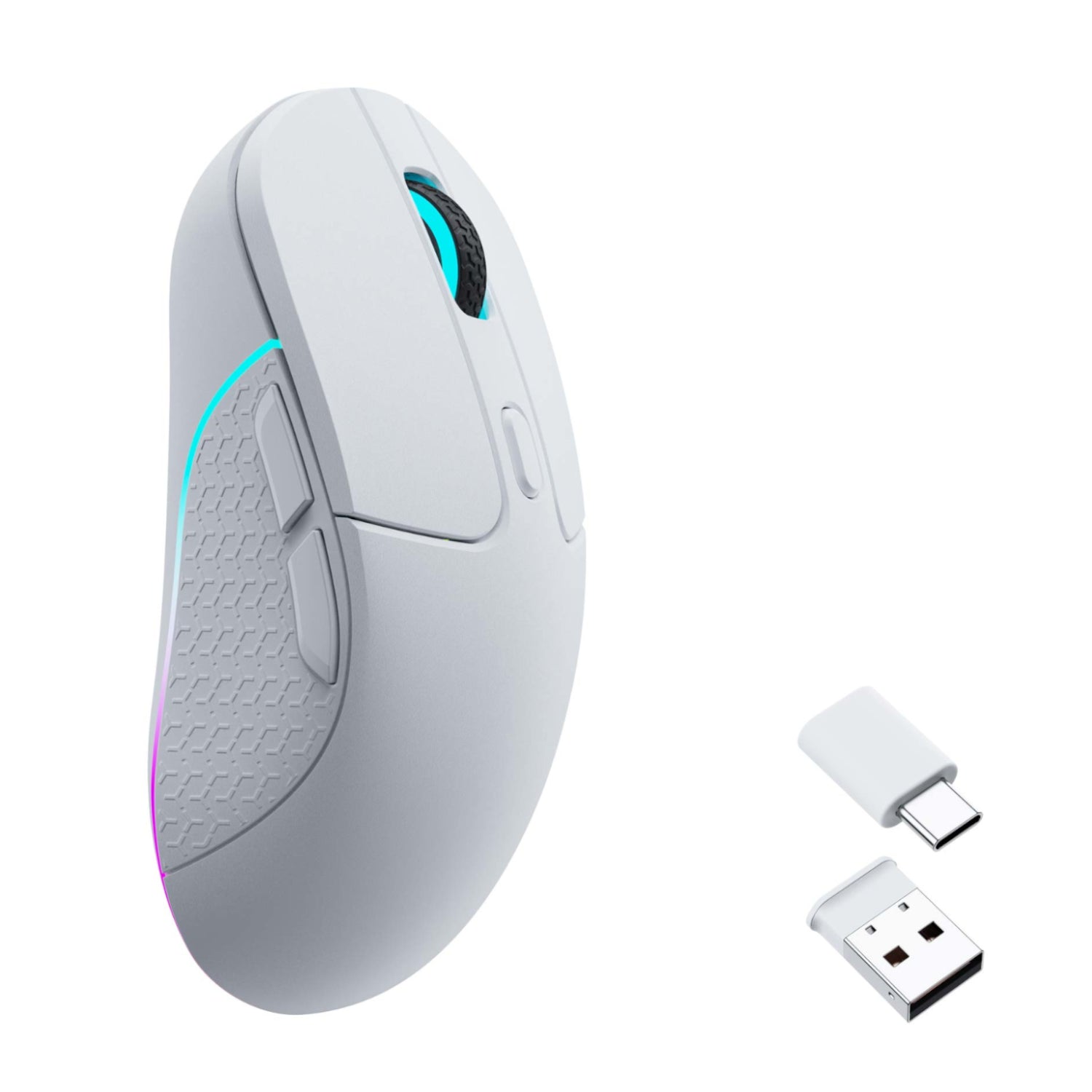 Keychron M3 RGB Wireless Optical Mouse - White-1