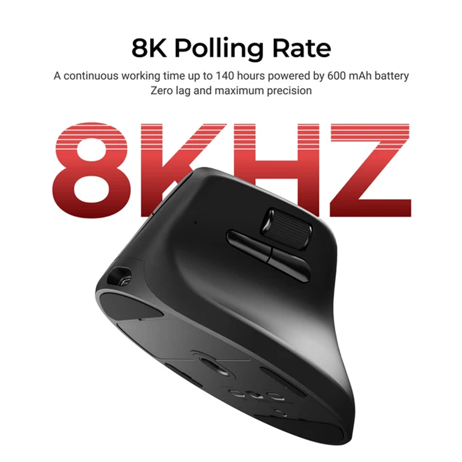 Keychron M5-A29 1K Wireless Mouse (BT/2.4GHz/Wired) - Black-8