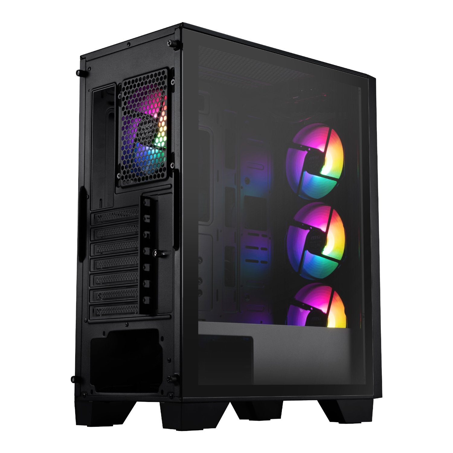 MSI MAG FORGE 130A Airflow ATX Gaming Chassis - Black-3