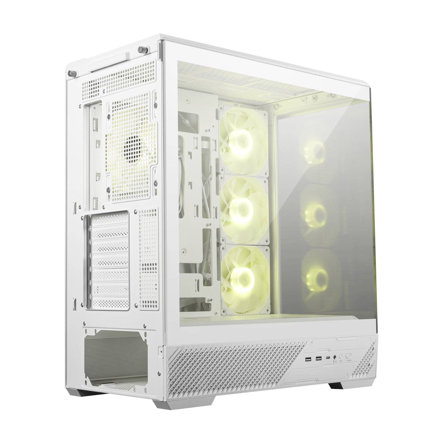 MSI MAG PANO 130R PZ ATX Gaming Chassis - White-2
