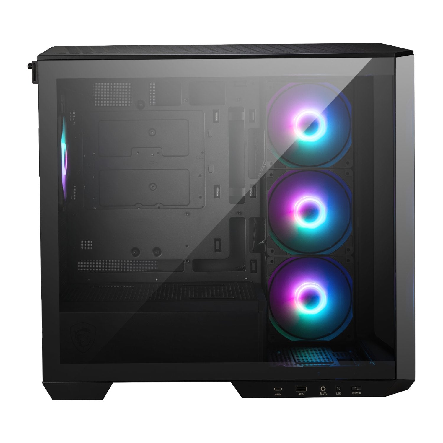 MSI MAG PANO M100R PZ M-ATX ARGB Gaming Chassis - Black-3