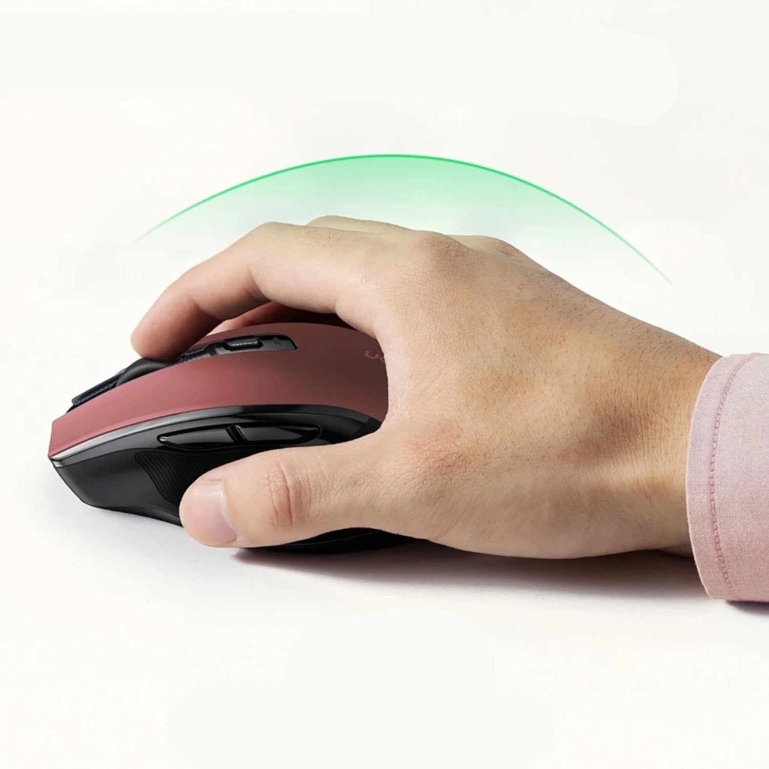 UGreen MU006 2.4GHz Wireless Optical Mouse - Red-3