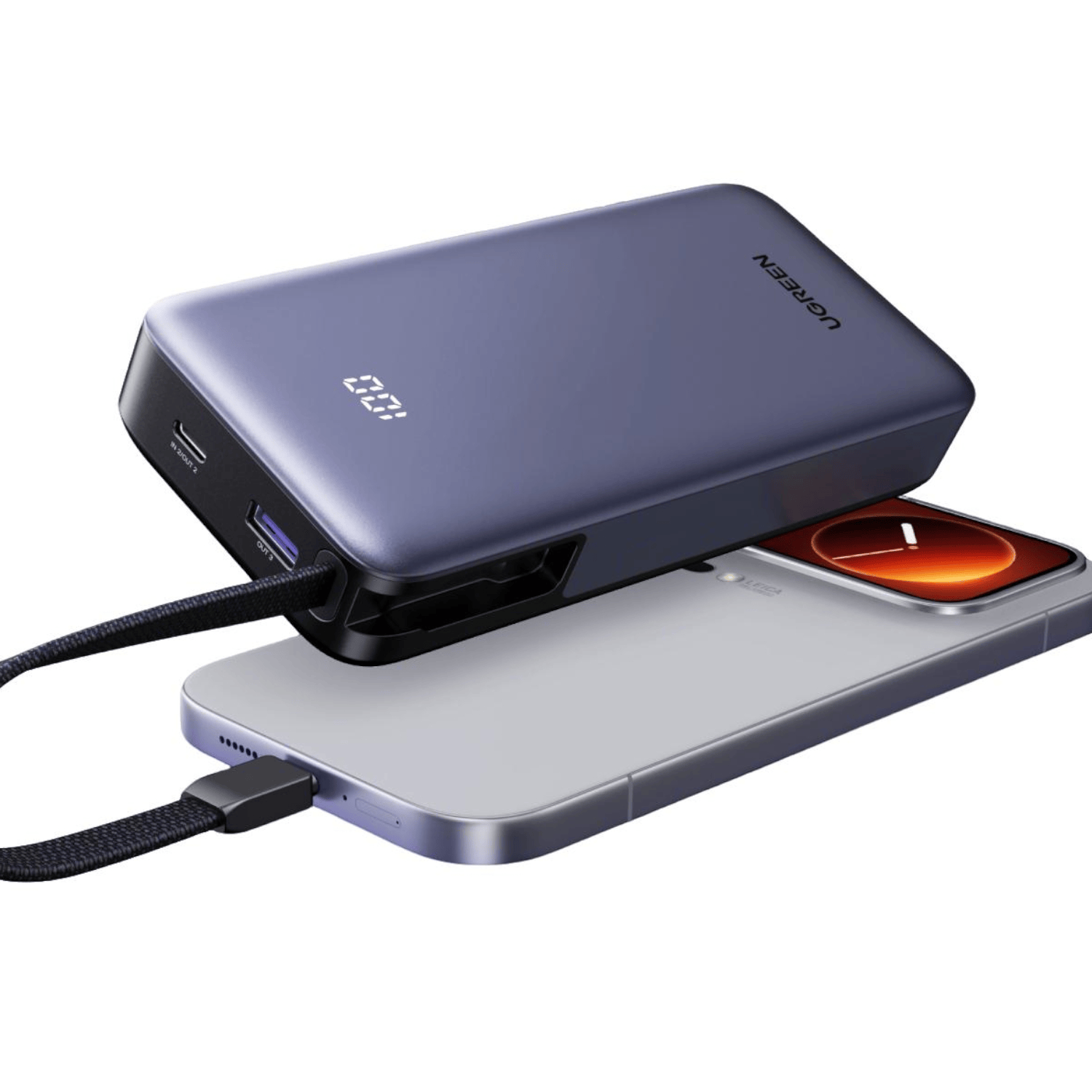 UGREEN Nexode Power Bank 20000mAh 55W with built-in USB Type-C Cable-2