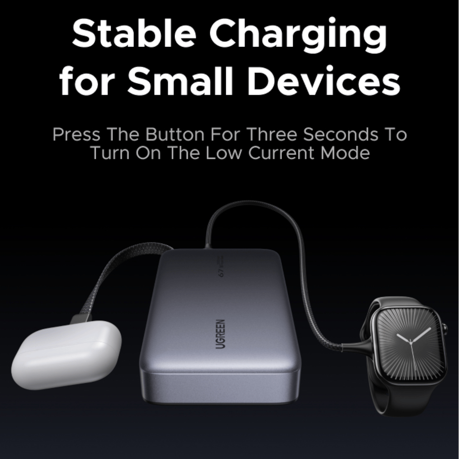UGREEN 20000mAh 67W Nexode Power Bank with Built-in Cable-2